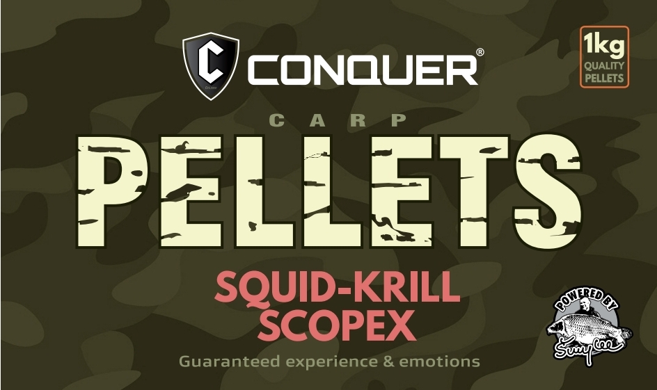 CONQUER PELLETS SQUID KRILL SCOPEX 4mm 1kg