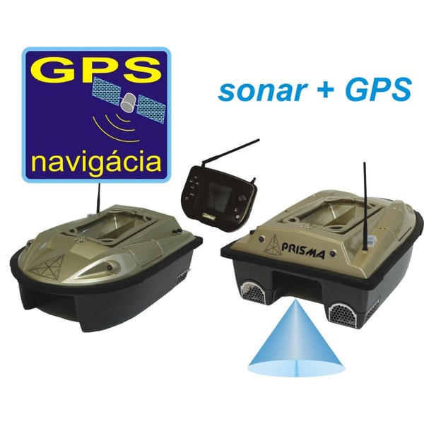 Zavážacia loďka + sonar + GPS Prisma