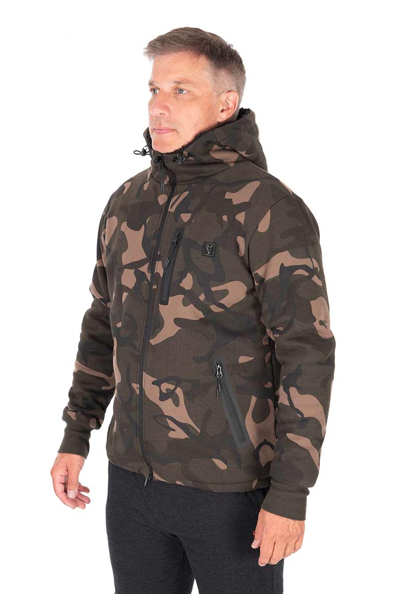 Camo Full Zip Prem Sherpa 310 Hoodie M