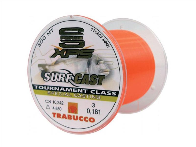 Trabucco S-Force XPS SURF CAST 300m orange vlasec 0,181mm