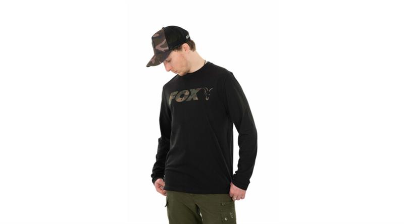 FOX T-SHIRT LONG SLEEVE BLACK-CAMO M