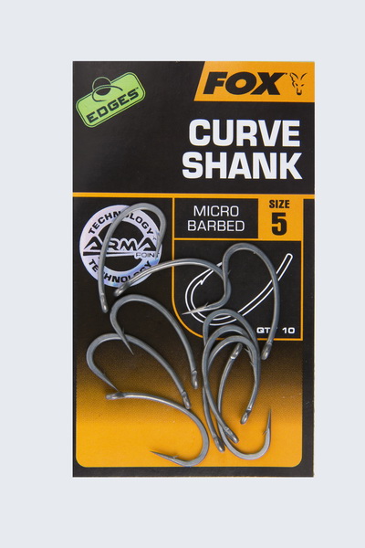 FOX CURVE SHANK Size 6B BARBLESS
