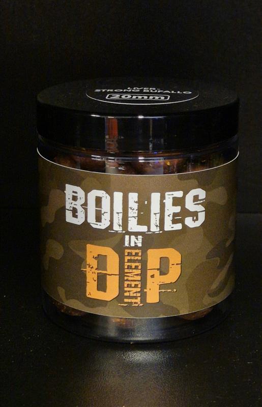 CONQUER ELEMENT BOILIES IN DIP 20mm / COMPLETE SEA/CHILLI-SLIVKA 250ml