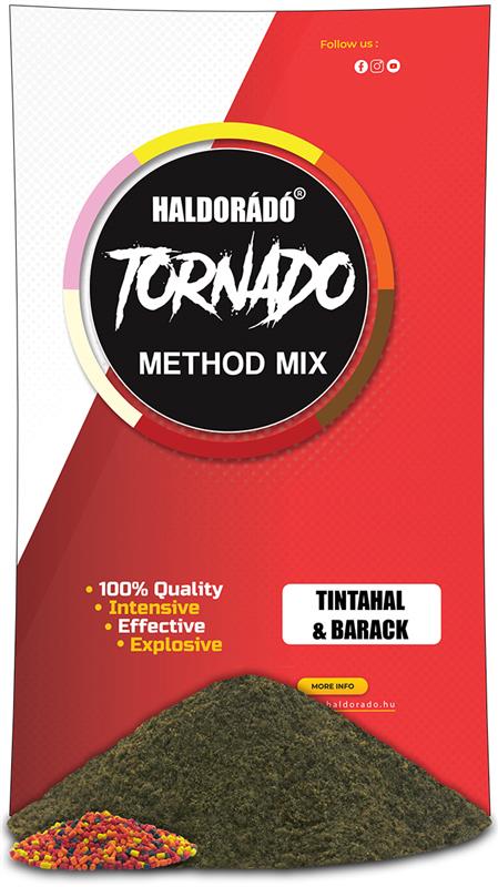 Haldorádó TORNADO Method MIX - Tintahal & Barack-Squid-Broskyňa