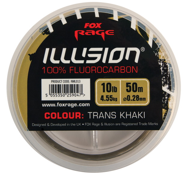 ILLUSION SOFT FLUORCARBON TRANS KHAKI 0,25mm 4,55/10lb 50m