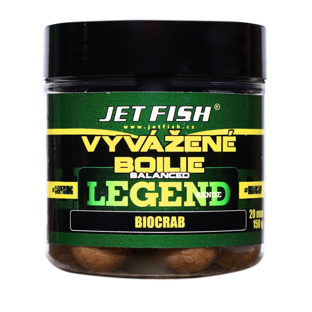 LEGEND Vyvážený boilies SEAFOOD-SLIVKA/CESNAK 20mm 130g