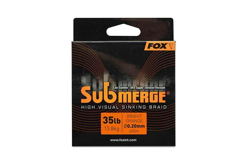 FOX Submerge Orange sinking braid x 600m 0.20mm 35lb/15.8kg