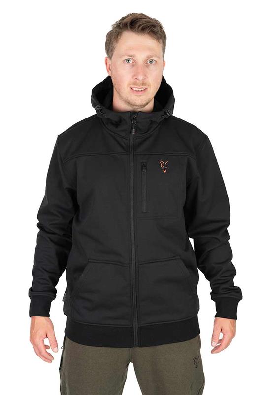 Fox Collection Soft Shell Jacket Black & Orange XXXL