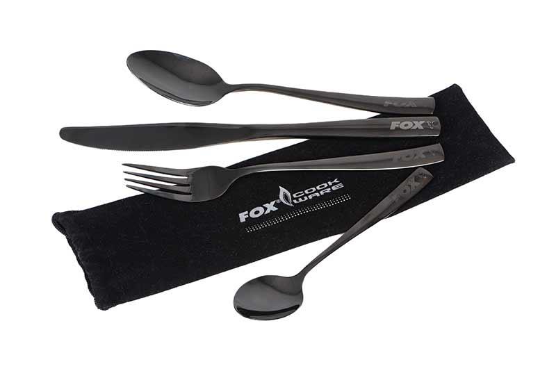 FOX Cookware Black Stainless Cutlery Set