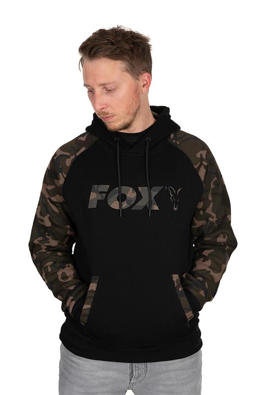 Fox Black/Camo Raglan Hoody S
