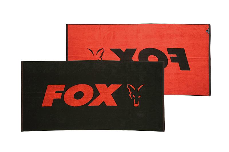 Fox beach towel Black / Orange