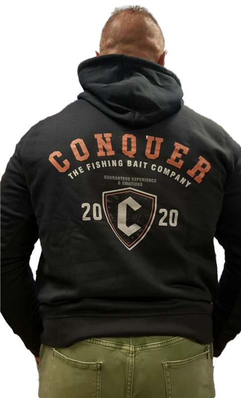 CONQUER MIKINA BACK čierna M