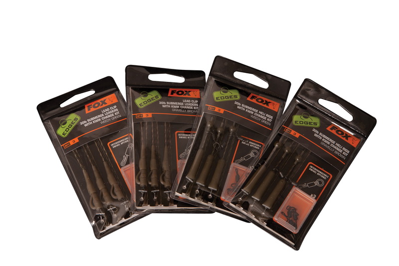 EDGES Green Submerge 30lb heli rigs kit x 3 inc kwik change kit