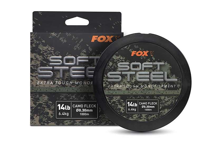 FOX Soft Steel Fleck Camo Mono 20lb (9.1kg) 0.37mm x 1000m